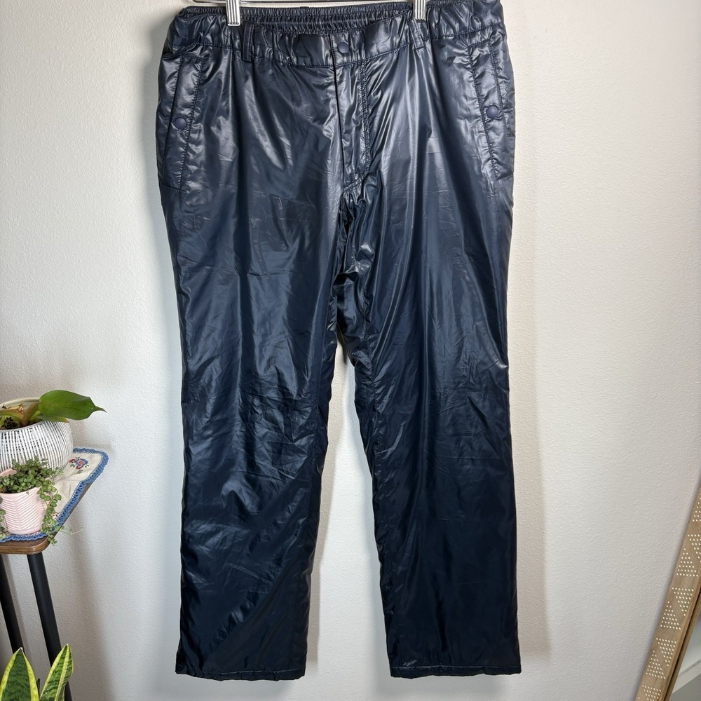 Paul Stuart Sport Women's Large ~ Blue Down Snowpants Vintage